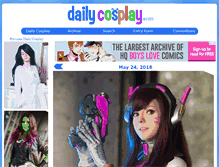 Tablet Screenshot of dailycosplay.com